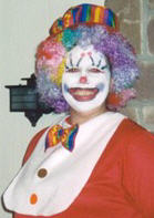 Patty as a clown
